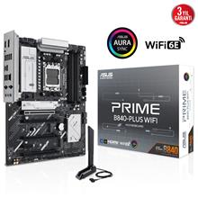 Asus Prıme B840-Plus Wıfı B840 Ddr5 (Vga Yok) Glan 2.5G Atx Hd Dp Typ-C M2 Wf6 Bt Rgb Am5 Amd Anakart