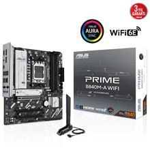 Asus Prıme B840M-A Wıfı B840 Ddr5 (Vga Yok) Glan 2.5G Matx Hd Dp Wifi6 Bt M2 Rgb Am5 Amd Anakart