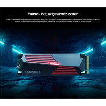 Samsung Mz-V9P1T0Cw 990 Pro M.2 1Tb (7450/6900Mb/S) Pcıe + Nvme (V-Nand 3Bit Mlc) Ssd Disk (22X80Mm) Gaming Soğutuculu