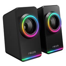 Mıkado Md-182 Rgb Aydınlatmalı 2X3W Siyah Usb + 3.5Mm Hoparlör