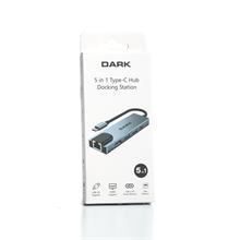 Dark Dk-Ac-U31X46 5İ 1 Arada Usb 3.1 Type-C To Ethernet / Hdmı Usb 3.0 - Usb 2.0 / Usb-C 65W Macbook Port Çoklayıcı Hub