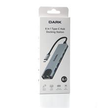 Dark Dk-Ac-U31X47 6Sı 1 Arada Usb 3.2 Type-C To Ethernet / Hdmı Usb 3.0 - Usb 2.0 / Usb-C 65W Macbook Port Çoklayıcı Hu