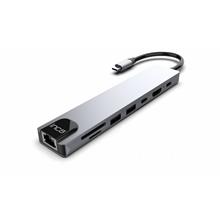 Inca Itpc-7T 8 Port Type-C Hub+Çevirici Aluminyum Çoklayıcı