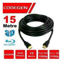 Codegen Cps150 15 Mt Altın Kaplama Uçlu Hdmı Kablo