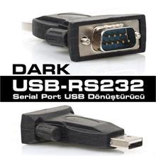Dark Dk-Ac-Usb2Rs232 Usb 2.0 Uyumlu Rs232 Seri Port Dönüştürücü Soket