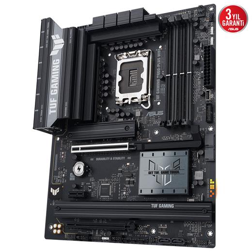 Asus Tuf Gamıng B860-Plus Wıfı B860 Ddr5 (Vga Yok) Glan 2.5G Atx Hd Dp Typ-C Opt Wıfı Bt Rgb 1851P Anakart