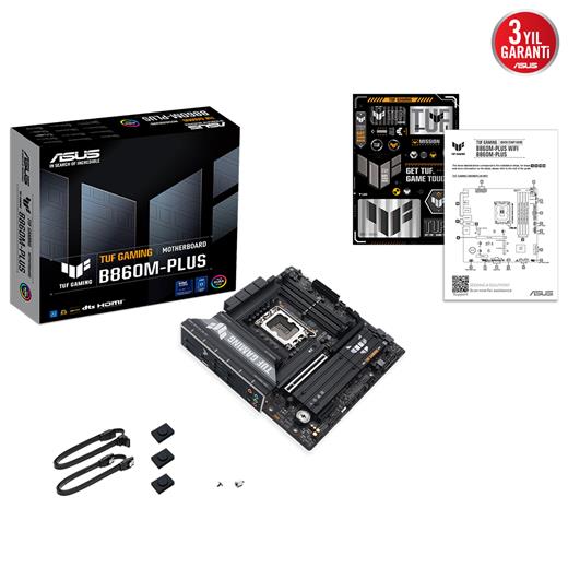 Asus Tuf Gamıng B860M-Plus B860 Ddr5 (Vga Yok) Glan 2.5G Matx Hd Dp Typ-C M2 1851P Anakart