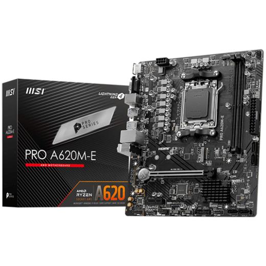 Msı Pro A620M-E A620 Ddr5 Vga Glan Matx Hdmı M2 Usb3.2 Am5 Amd Anakart