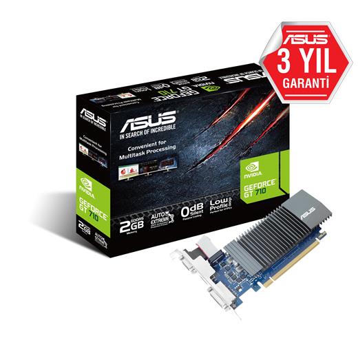 Asus Gt710-Sl-2Gd5-Brk-Evo 2Gb Geforce Gt710 Gddr5 64Bit Hdmı Dvı Vga 16X Ekran Kartı