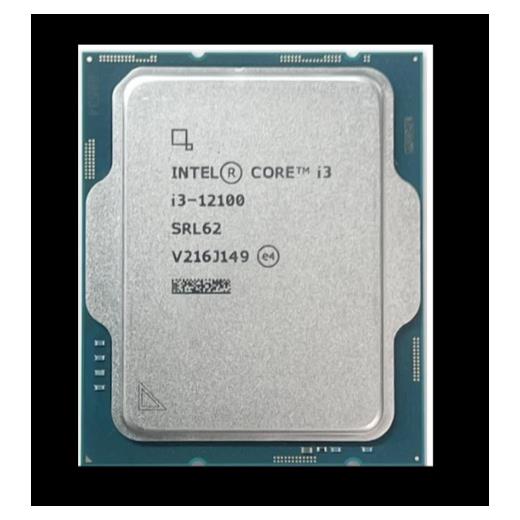 Intel (12.Nesil) Alder Lake İ3-12100 3.30Ghz ~ 4.30Ghz 12Mb 1700P İşlemci Tray (Fansız)