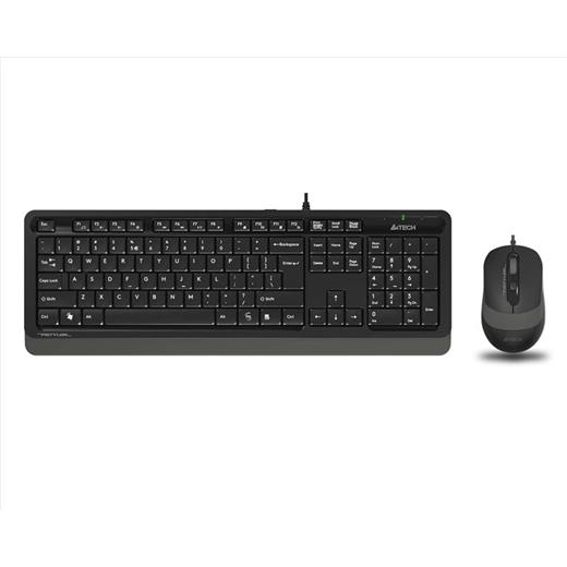 A4 Tech F1010 Q Türkçe Usb Multimedya Gri 1600Dpi Klavye+ Mouse