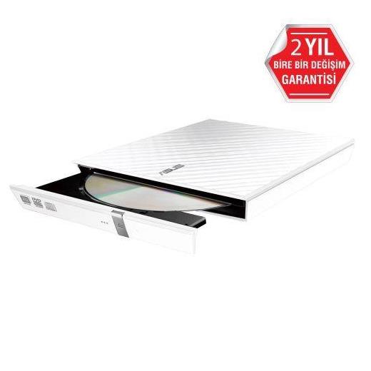 Asus Sdrw-08D2S-U Lıte 8X Usb 2.0 Harici Beyaz Slim Dvd-Rw