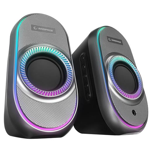 Rampage Rms-X3 Bluetooth 2X3W Siyah Rgb Işıklı Gaming Hoparlör