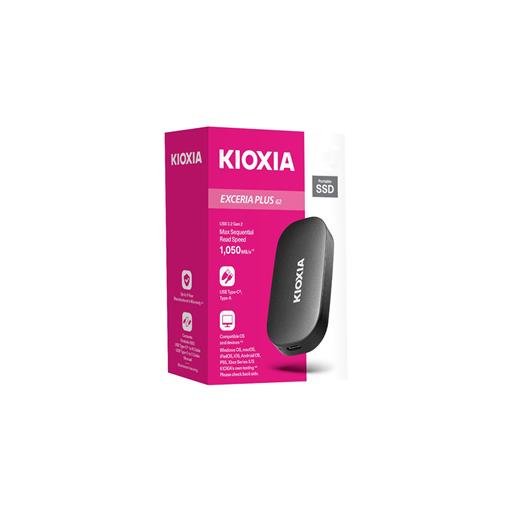 Kıoxıa Lxd20K001Tg8 Excerıa Plus G2 Mini 1Tb (1050/1000Mb/S) Usb Ve Type-C Siyah Taşınabilir Ssd Harddisk