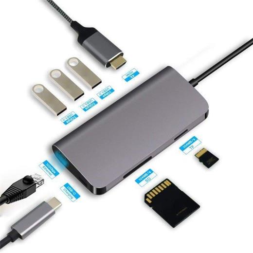 Codegen Cdg-Cnv40 Usb 3.1 Type-C - Usb 3.0 + Rj45 + Sd/Micro Sd Kart