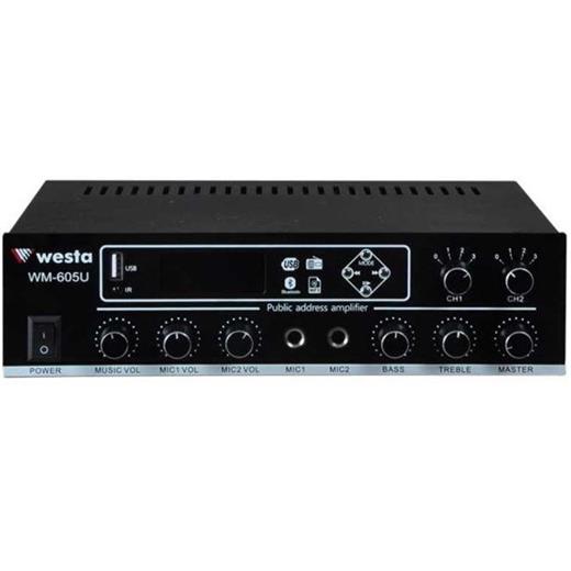 Westa Wm-605U 100W 2 Zone Mikser Amfi