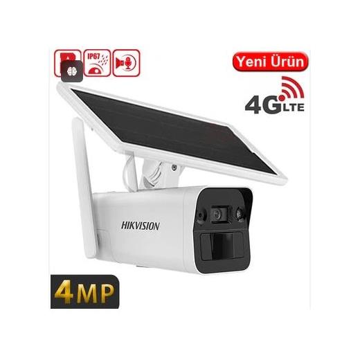 Hıkvısıon Ds-2Xs2T41G1-Id/4G/C05S07 1/3 Ps Cmos 4Mp 4Mm Solar 4G Kamera Sesli 4G Solar Kamera