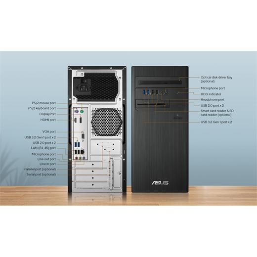 Asus Expertcenter D5 Mt S500Te-5135000020 İ5-13500 8Gb 512Gb Ssd O/B Uhd770 Dos Masaüstü Pc