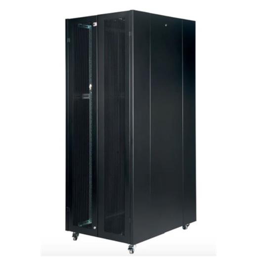 Lande Ln-Hl-42U80100-Bl-Baaa 42U 80X100 Dikili Tip Boş Kabinet Ön Arka Kapak Perfore
