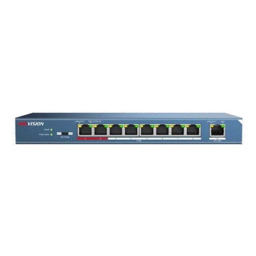 Hıkvısıon Ds-3E0109P-E/M 8+1 10/100 Yönetilemez 8 Port Poe 58W Metal Kasa