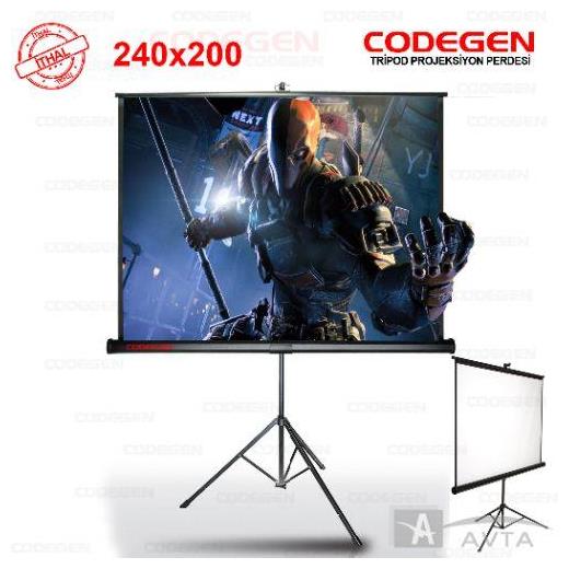 Codegen Tx-24 240X200 Ayaklı Projeksiyon Perdesi