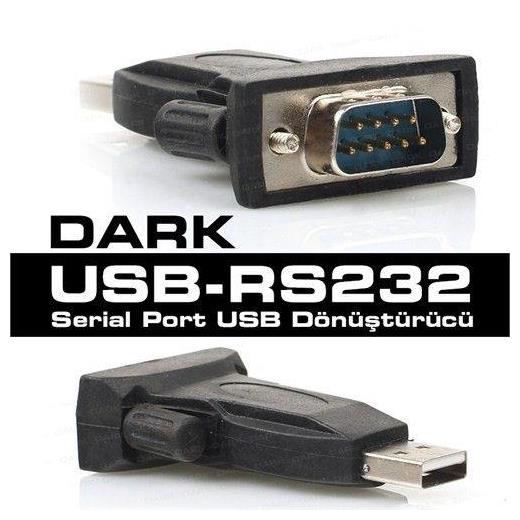 Dark Dk-Ac-Usb2Rs232 Usb 2.0 Uyumlu Rs232 Seri Port Dönüştürücü Soket